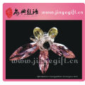 Clean Ruby Color Crystal Rhinestone Butterfly Ring